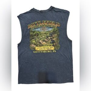 Harley Davidson Little Round Top Gettysburg, PA Men’s XL sleeveless t sh…​​​